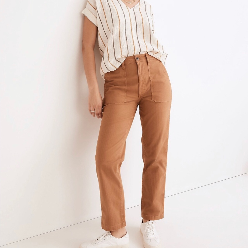 NWOT Madewell Curvy Perfect Vintage Straight Workwear Pants
